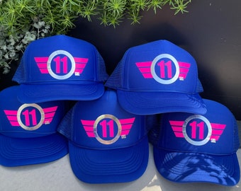 Custom Trucker Hat, Kids Birthday Gift favor ideas, tweens, Vintage Customizeable Design, 11th, 12th, 13th birthday gift, graduation