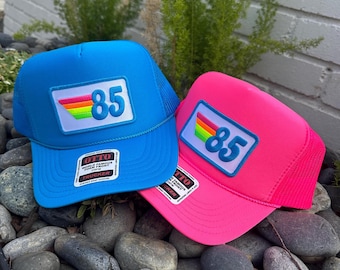 Gorra de camionero con el año de cumpleaños: gorra retro con parche del '76 o del '86