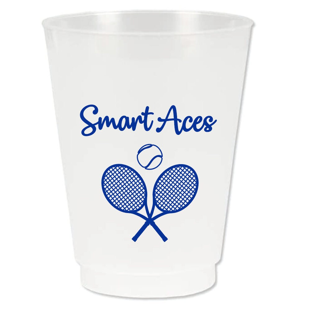Tennis Cups Set of 12 Team Gifts Preppy style End of Etsy