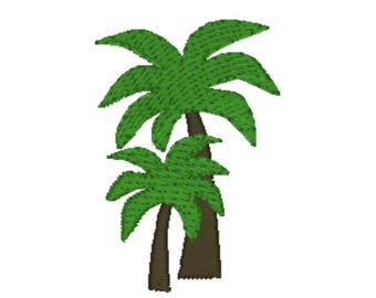 Mini Palm Tree Machine Embroidery Design (PES, DST, JEF)