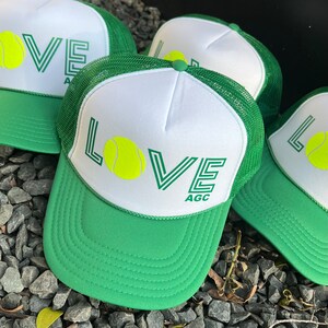 Tennis Team Trucker Hat Cap, Tennis Partner Gift, Tennis Love hat, USTA Doubles, Singles, Team Sports, Custom Design, WTA love image 10