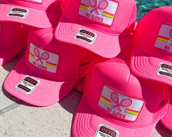 Funny Tennis Trucker Hat: Customized Birthday Gift