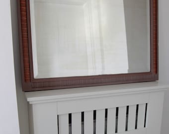 Vintage 1920's solid oak mirror