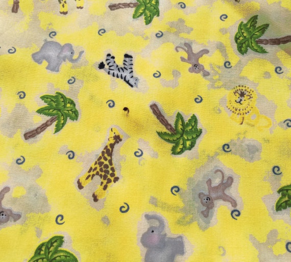 Animal Print Fabric By The Yard Baby Animal Print Fabric Etsy