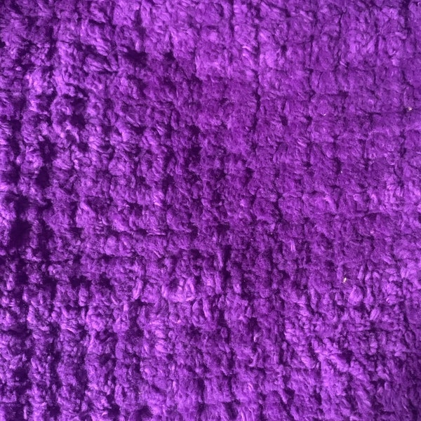 Purple Chenille Fabric Etsy