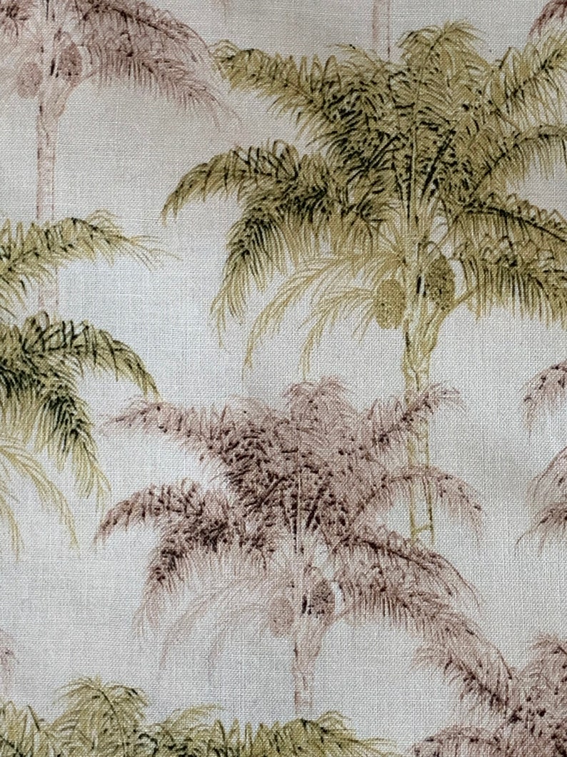 Palm Tree Fabric By The Yard Date Palm Tree Print Fabric Etsy