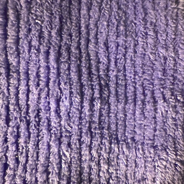 Purple Lavender  chenille fabric, Kids décor baby, chenille vintage fabric, Quilting Cotton,  chenille Vintage Fabric baby chenille robe