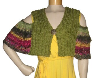 Cold-shoulder gebreide capelet: 3 variaties (pdf-patroon)