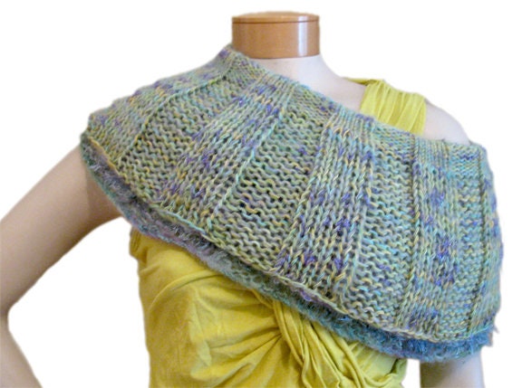 PDF Knit Pattern, REVERSIBLE Loop Scarf/capelet, Versatile, Easy to ...