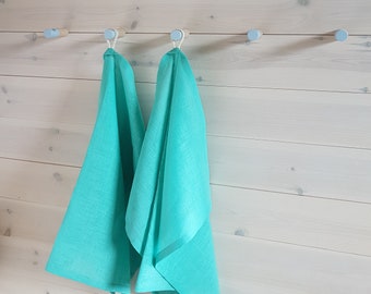 Gancho de pared azul pastel/Juego de 5/Toallero de madera/Gancho moderno de madera/Perchero/Perchero minimalista/Madera de haya/Decoración del hogar/Gancho de cocina