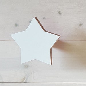 Wooden Hook,  Wooden Wall Hook, Coat Hook, White Star Hook, Hat Rack, Nursery Hook, Wall Hooks For Kids Room, Wooden Wall Hangers