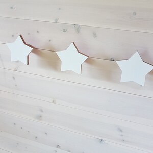 Wooden Hook, Wooden Wall Hook, Coat Hook, White Star Hook, Hat Rack, Nursery Hook, Wall Hooks For Kids Room, Wooden Wall Hangers image 2