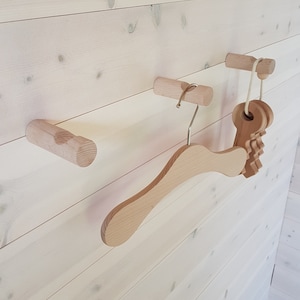 Wooden hooks, Coat Hooks, Wall Hooks, Towel Hooks, Coat Rack, Wooden Coat Hanger, Hooks for Wall, Wood Wall Hooks, Set Of 3, Wall peg