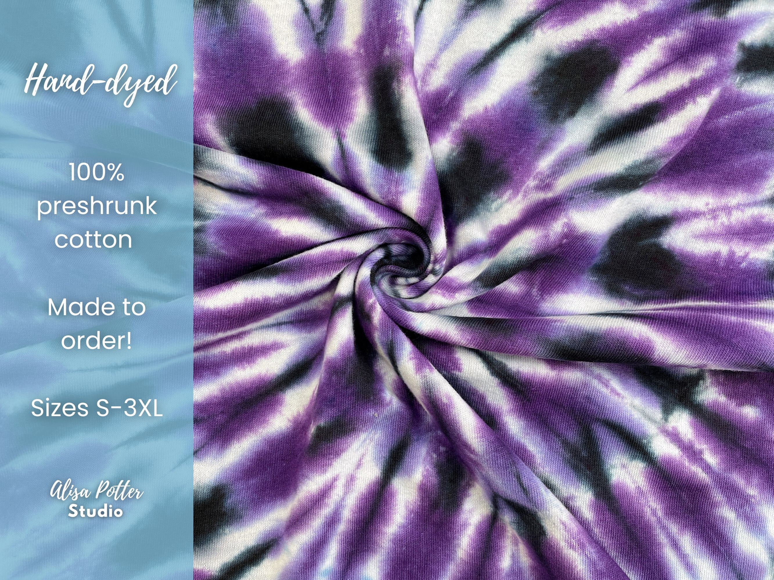 mens purple tie dye shirt