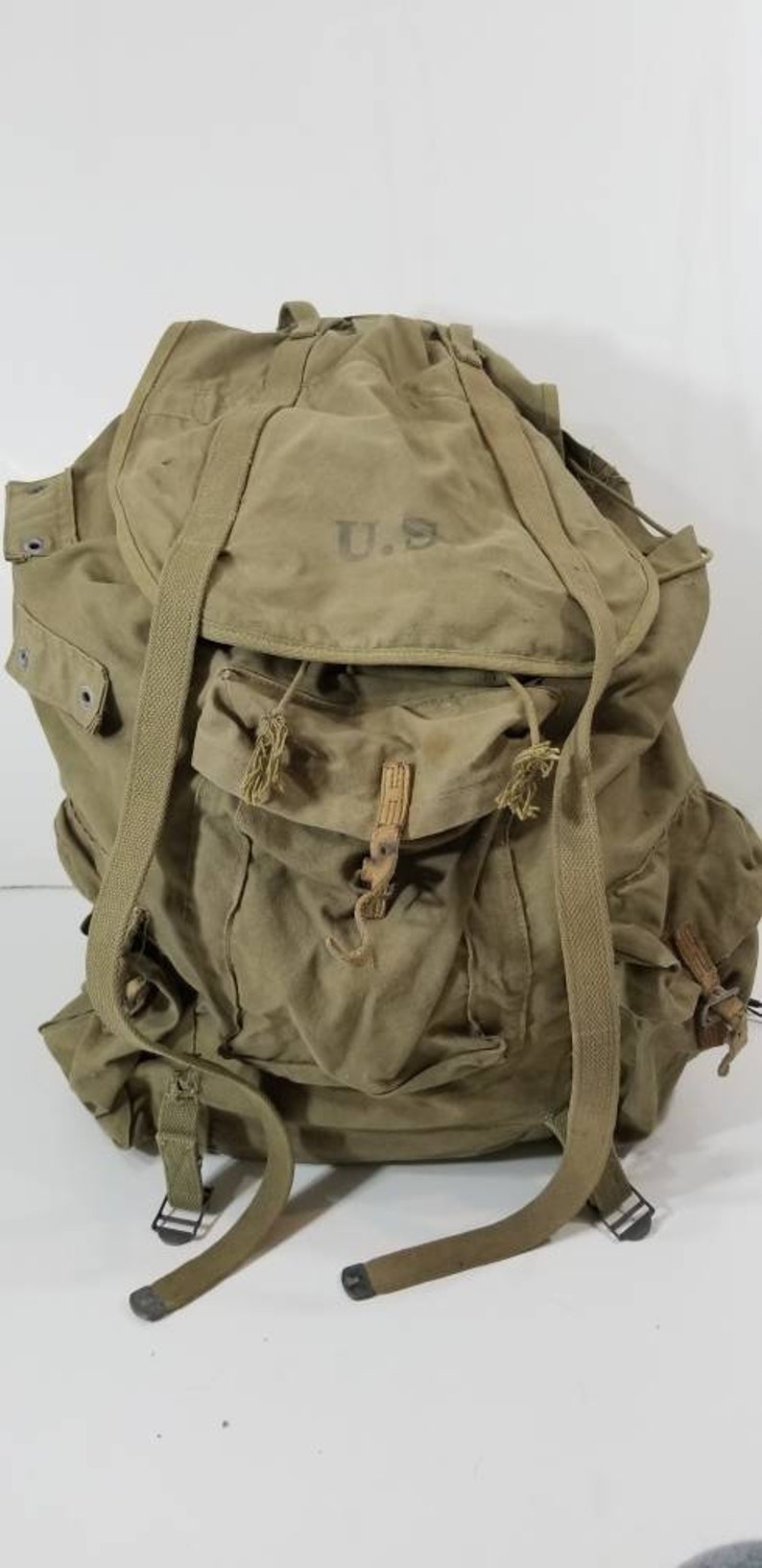 Vintage WWII Hinson Mfg. Co 1942 US Army Backpack Rucksack w/ Etsy