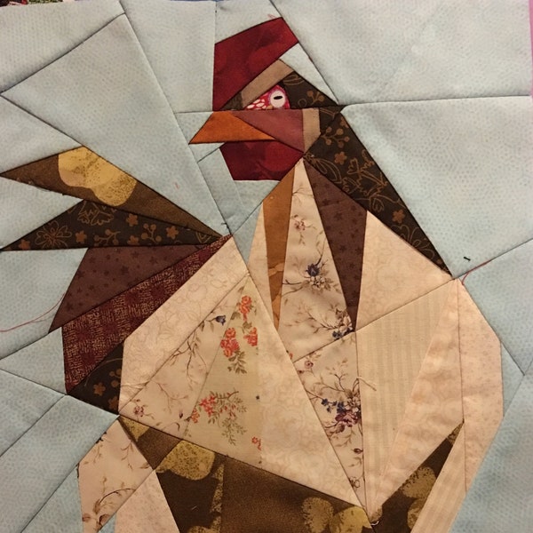 Henny - paper pieced chicken