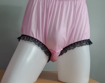 Nylon knickers | Etsy 17 kleur nieuwe witte pure nylon oma slipje slips hoge