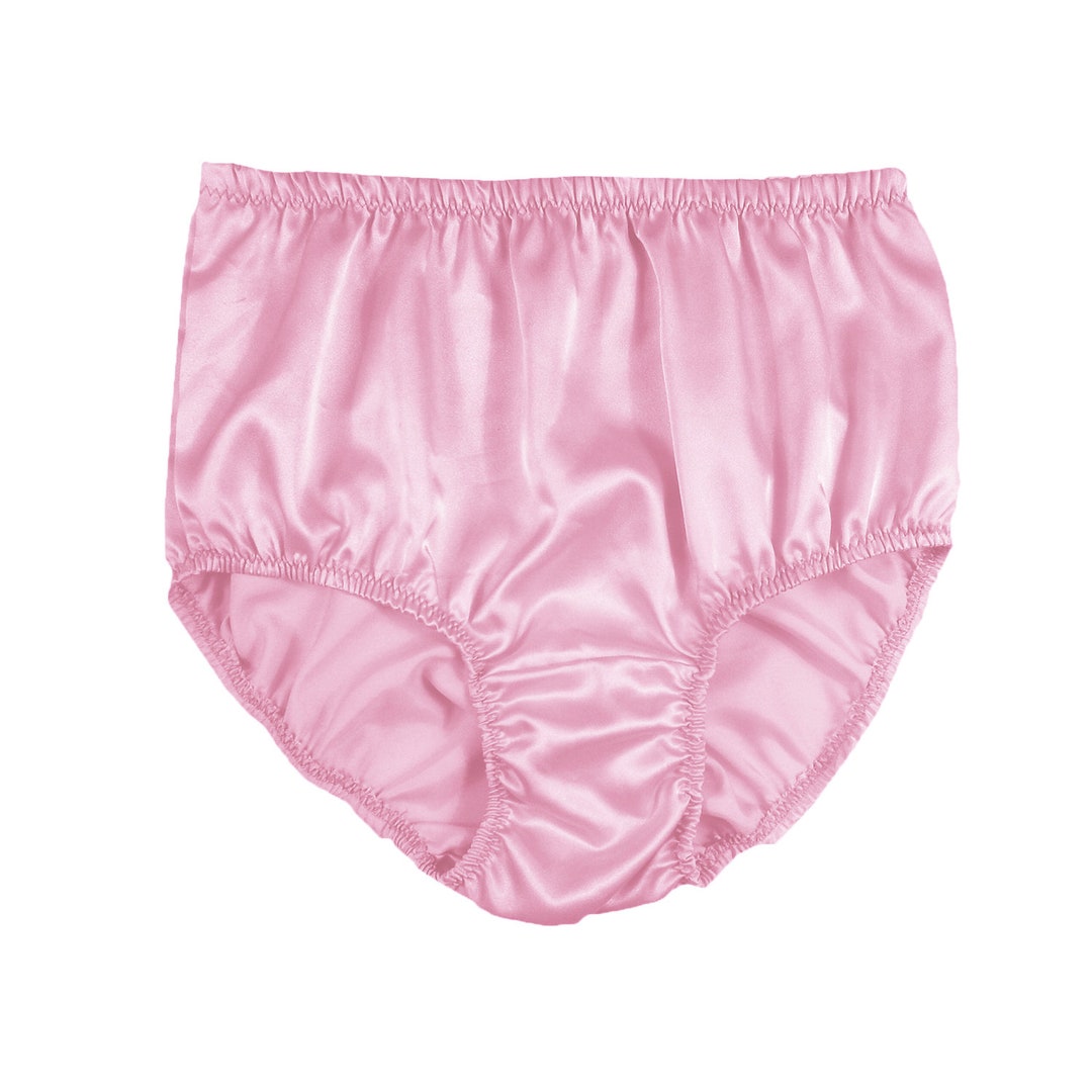 Luxurious Sissy Silky Knickers Full Briefs Panty Womens Underwear Shiny ...
