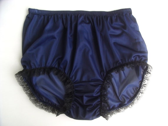Vintage Style Sissy All Nylon Sheer Rose Granny Knickers with Free Bra!!