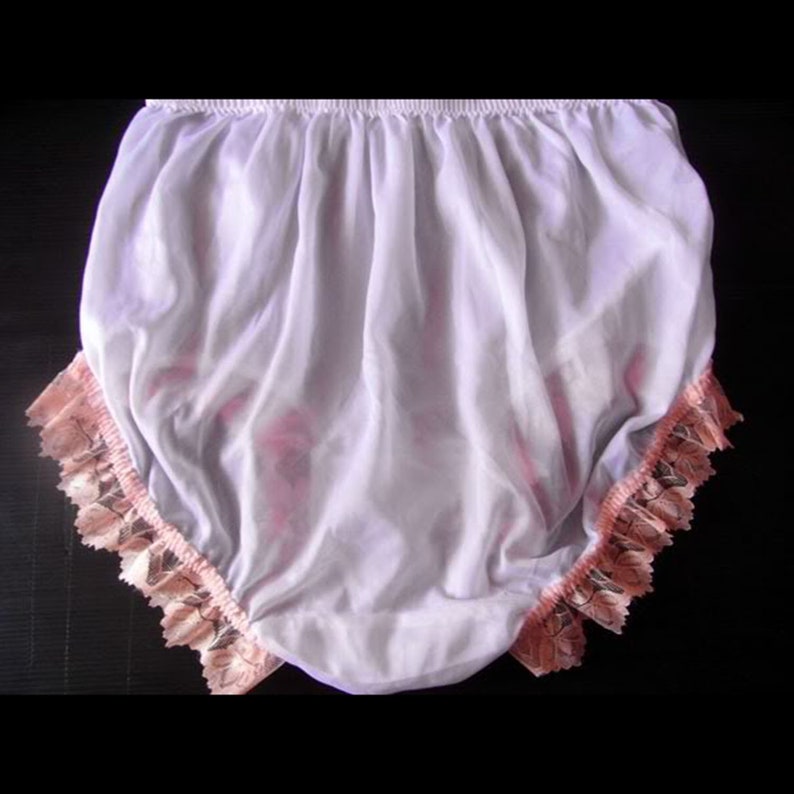 shiny white panties