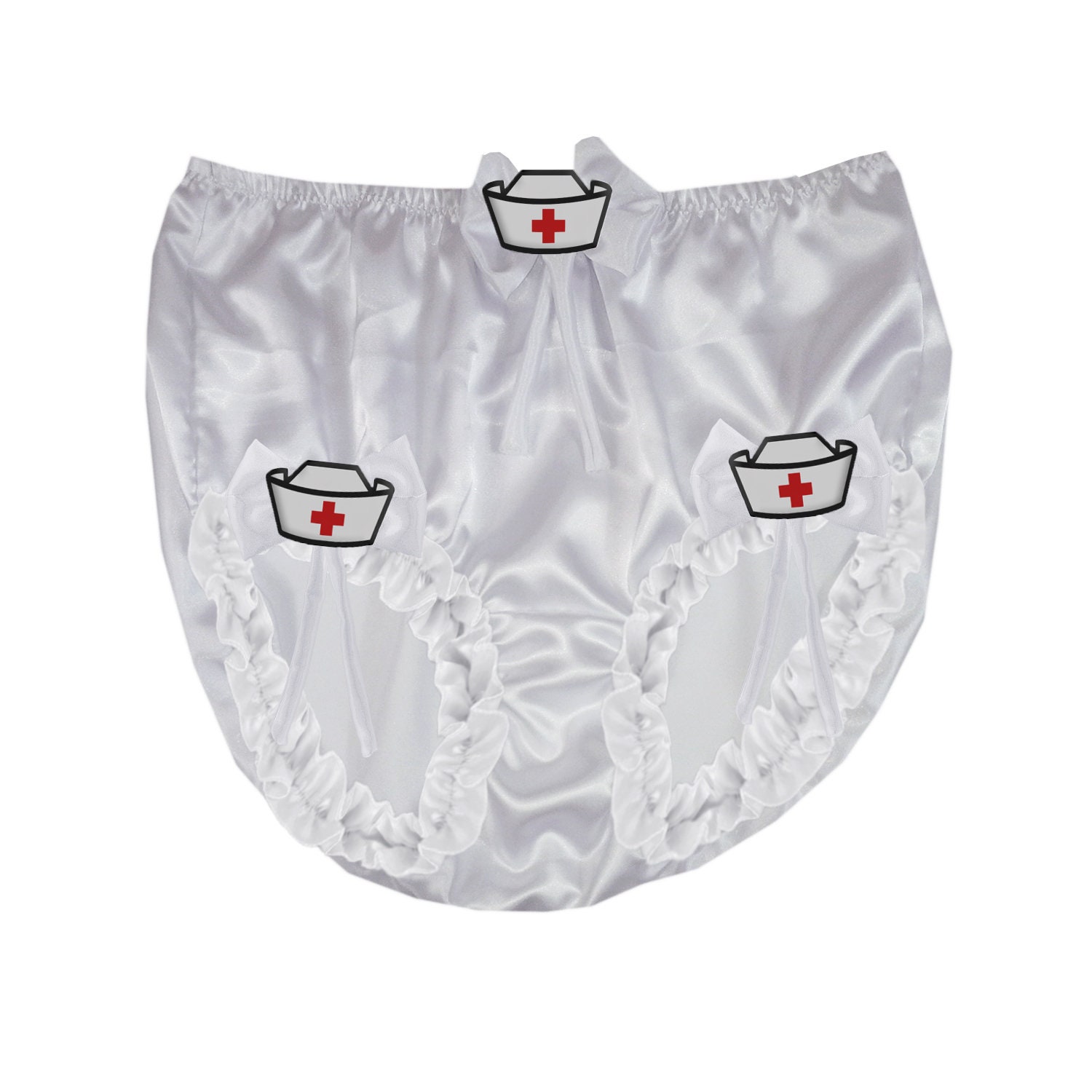 White Nurses Day Sissy Panties Party Lace Handmade Panty Etsy