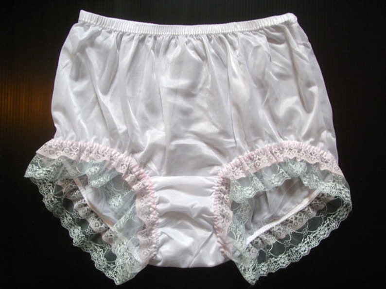 17 color New White Sheer Nylon Granny Panties Briefs High Waist Panty Pink Blue Lace Overlap Legs Trimmed For Men & Women Lingerie 