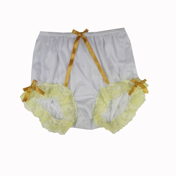 white nylon panty briefs