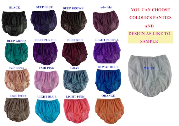 New 17 Color NB-C Vintage Sheer Nylon Granny Panties Briefs High