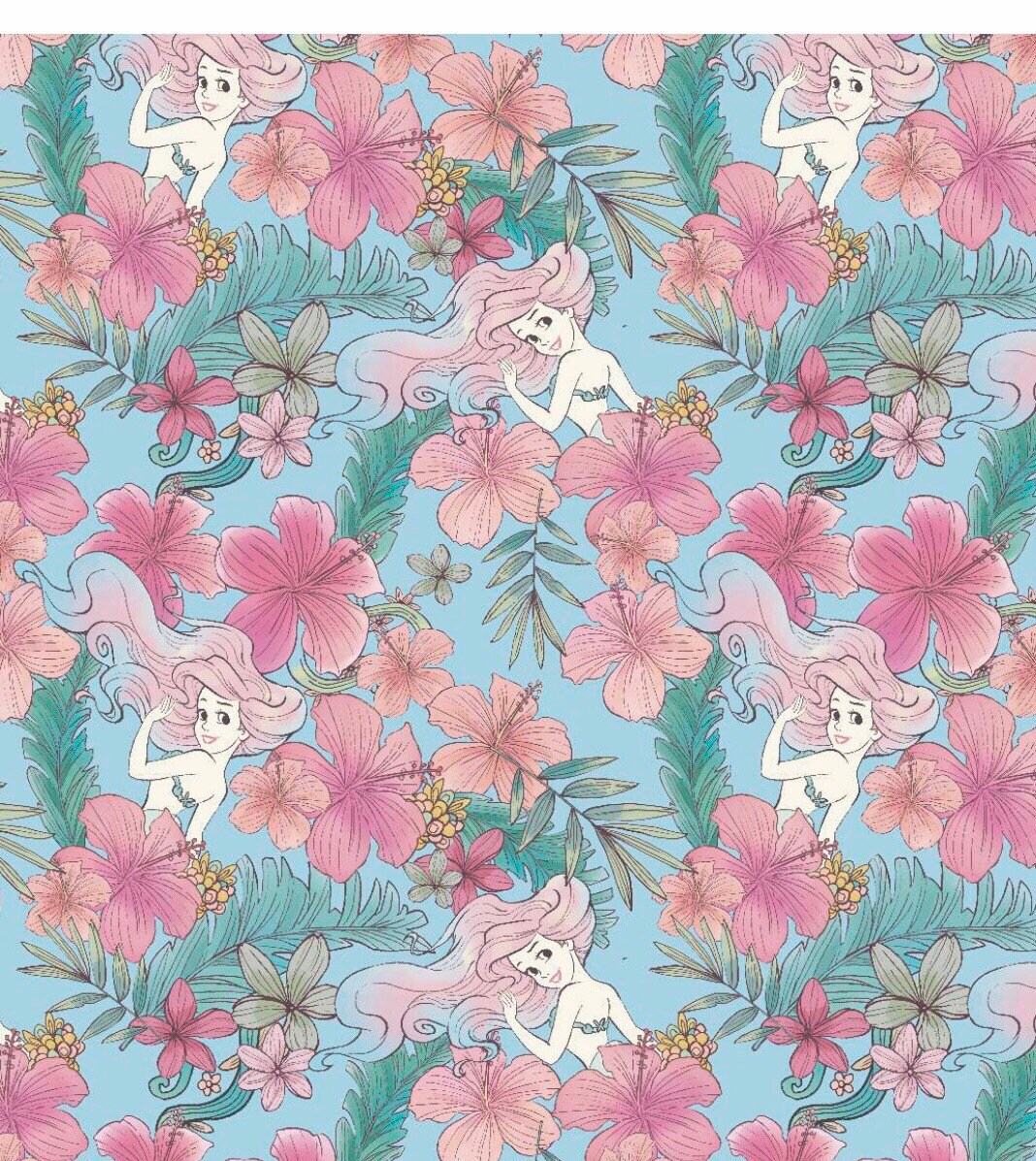 Disney Princess Ariel Floral Toddler & Nursery Bedding Crib Etsy