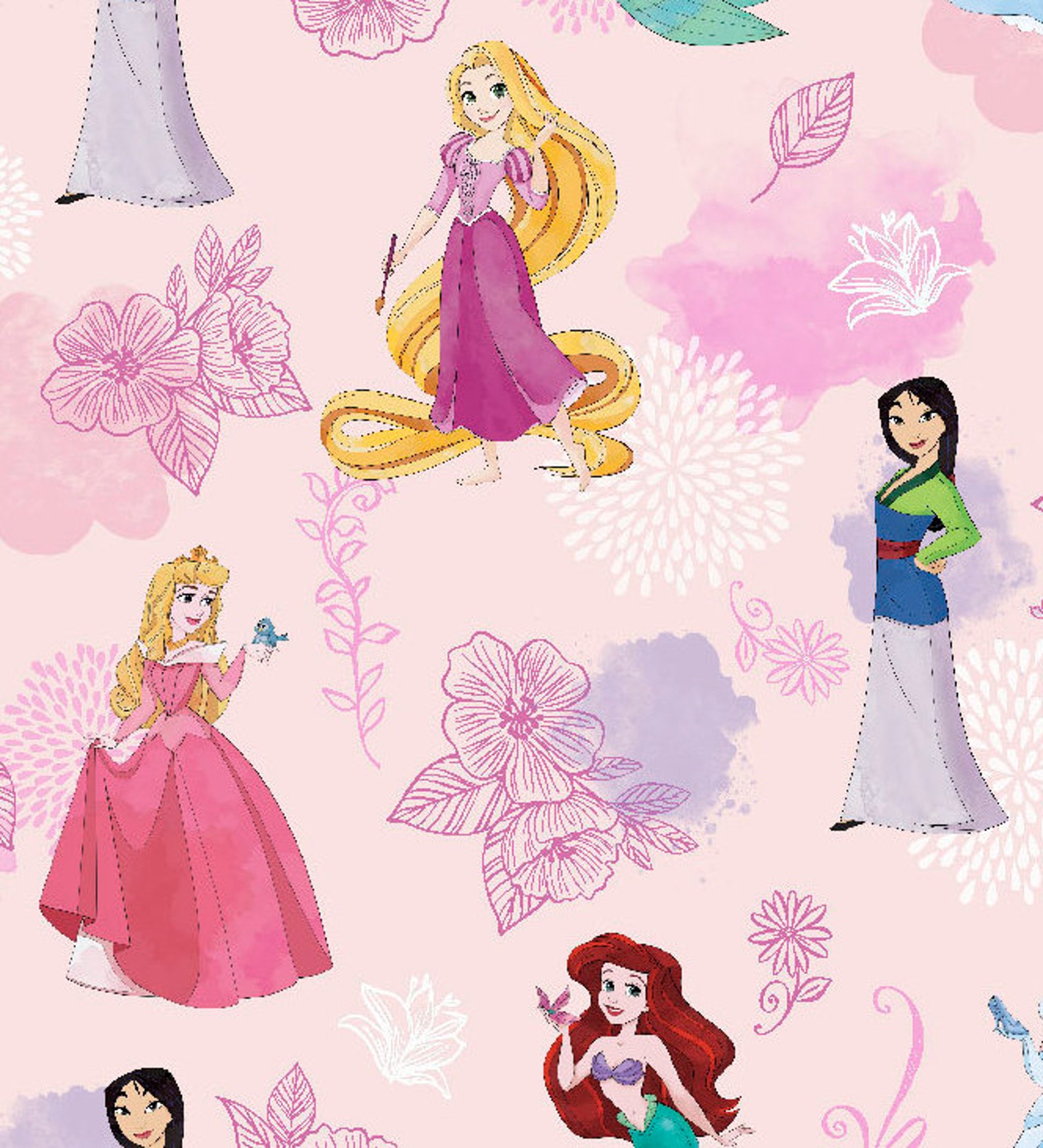 Disney Princesses Toddler & Nursery Bedding Crib Minky Etsy UK
