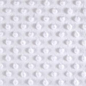 Puede incluir: Tela blanca con un patr&oacute;n texturizado de peque&ntilde;os c&iacute;rculos en relieve.