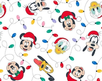 Pościel świąteczna dla maluchów i dzieci z motywem Myszki Miki, Myszki Minnie i Przyjaciele Disney, prześcieradła do łóżeczka, prześcieradła dla maluchów, kocyk Minky, pościel świąteczna, neutralna
