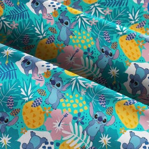 Ropa de cama infantil de Disney Lilo & Stitch, manta para cuna, sábana para cuna, sábanas para niños pequeños, manta para niños pequeños, manta para bebé, funda para cambiador imagen 3