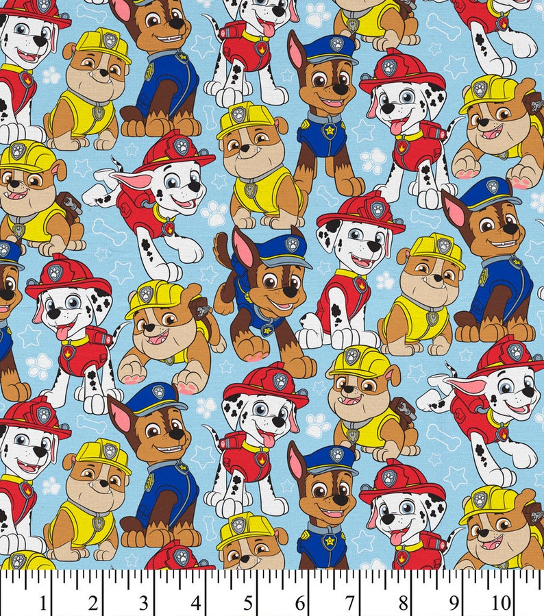 paw patrol fitted crib sheet