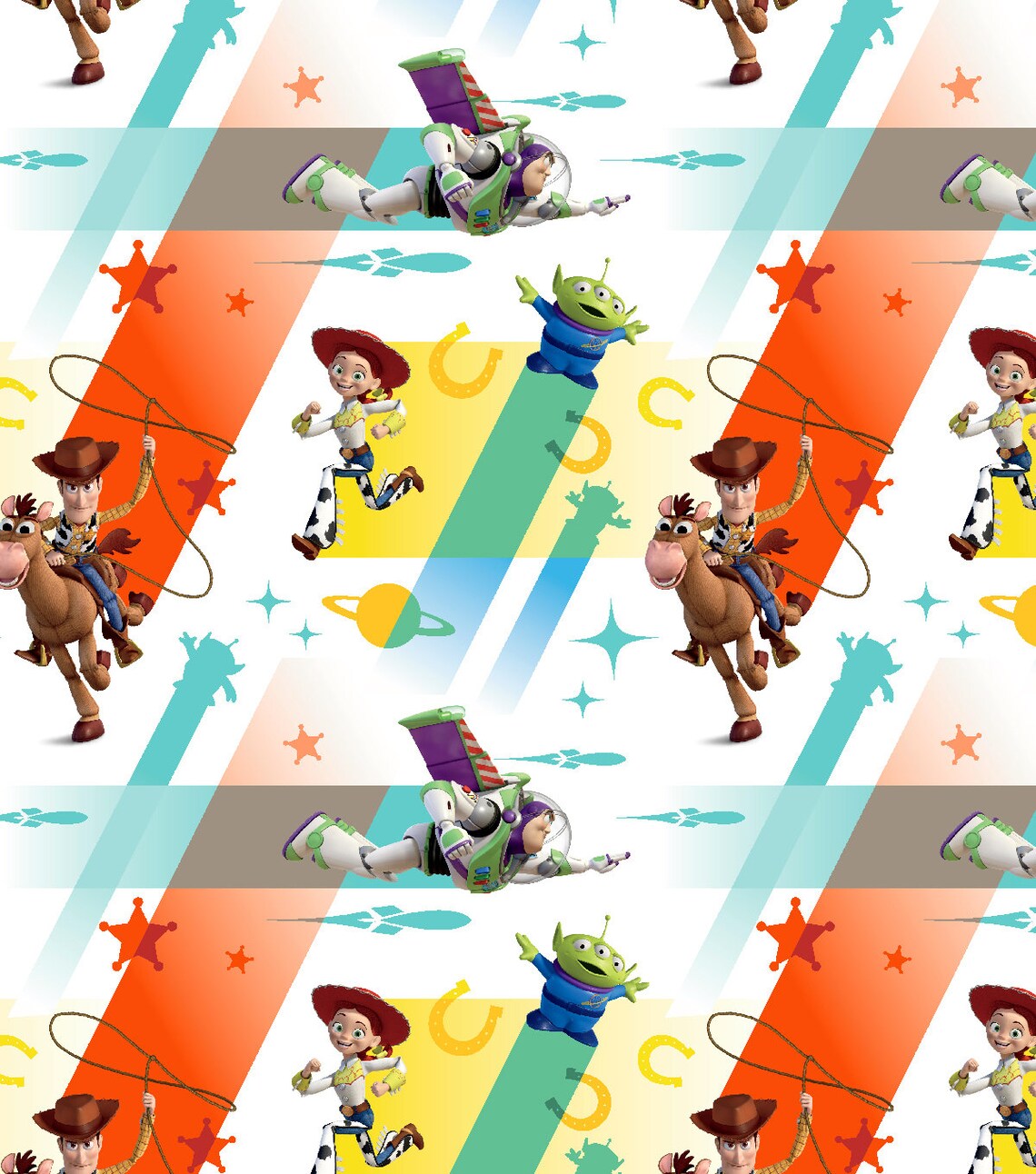 Toy Story Cotton Fabric Squares fabric cotton masks Etsy