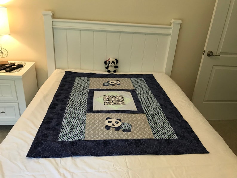 Panda Quilt Baby Nursery Bedding Toddler Youth