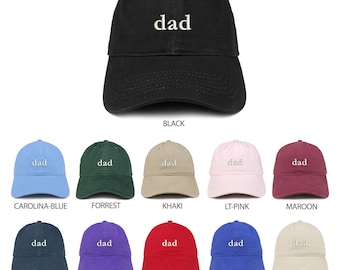 Stitchfy Dad Embroidered Soft Crown Low Profile Cotton Cap Dad Hat