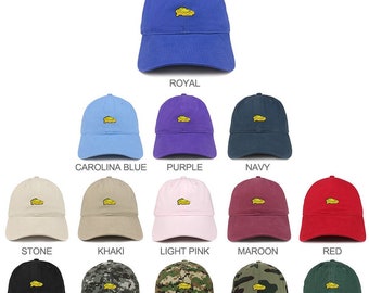 Stitchfy Slice of Cheese Embroidered Unstructured Cotton Dad Hat