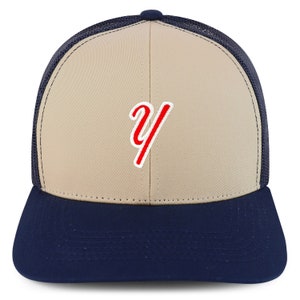 Stitchfy Truckerkeps med bokstaven Y och 6 paneler (SF-TXT3811-NIS-GNV-003 M)