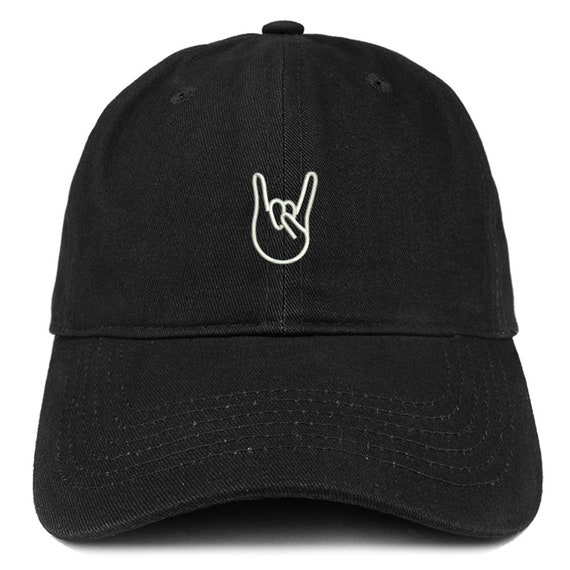 Stitchfy Rock on Embroidered Dad Hat Adjustable Cotton 