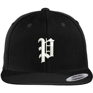 Stitchfy Viejo Inglés P bordado plano Bill Snapback Cap