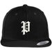 Old English D Embroidered Snapback Cap - Flat Bill Baseball Hat