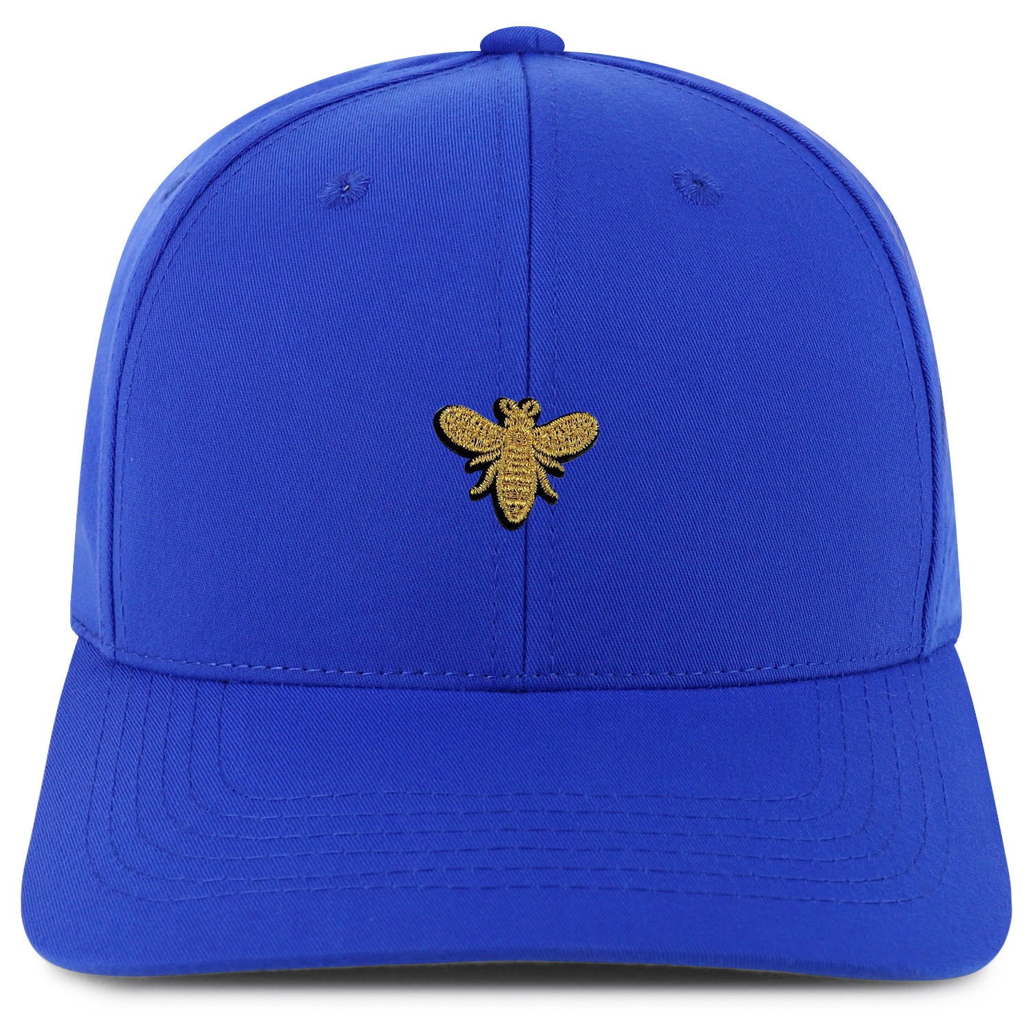 Stitchfy Golden Bee Embroidered Patch Structured 6 Panel