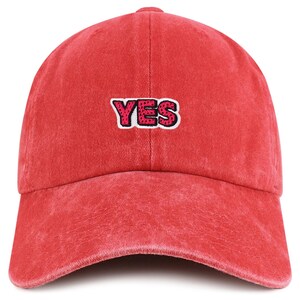 Stitchfy YES Cartoon Patch Pigment Dyed Soft Cotton Baseball Cap (SF-AP0274-MGC-7601)