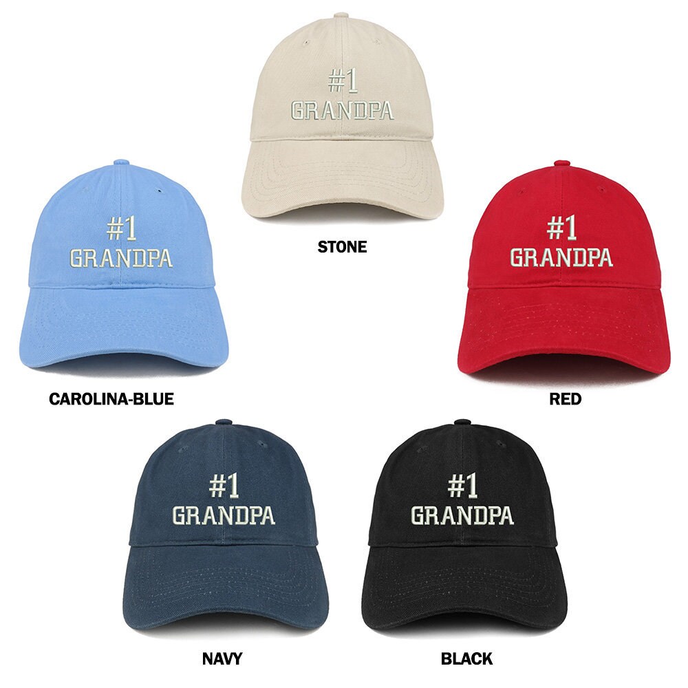 Stitchfy Number 1 Grandpa Embroidered 