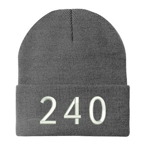 Stitchfy Survival Game TV Korean Drama 240 Embroidered Winter Cuff Long Beanie