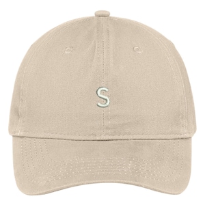 Stitchfy Carta S Bloque Fuente Bordado Papá Sombrero Algodón Gorra de Béisbol