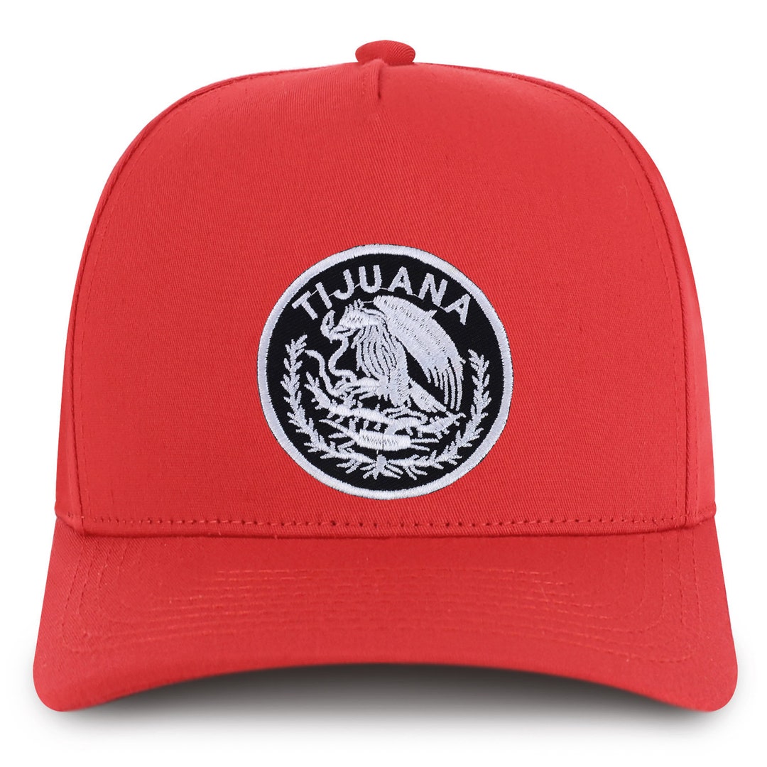 Tijuana Lettering Stitchfy Tijuana Mexico Patch Premium Cotton 5 Panel Pro Style Cap ...