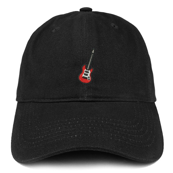 Stitchfy Electric Guitar Embroidered Brushed Cotton Dad Hat Cap