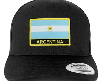 Stitchfy Argentina Flag Patch Retro Trucker Mesh Cap